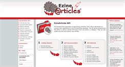 Desktop Screenshot of api.ezinearticles.com