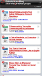 Mobile Screenshot of blog.ezinearticles.com